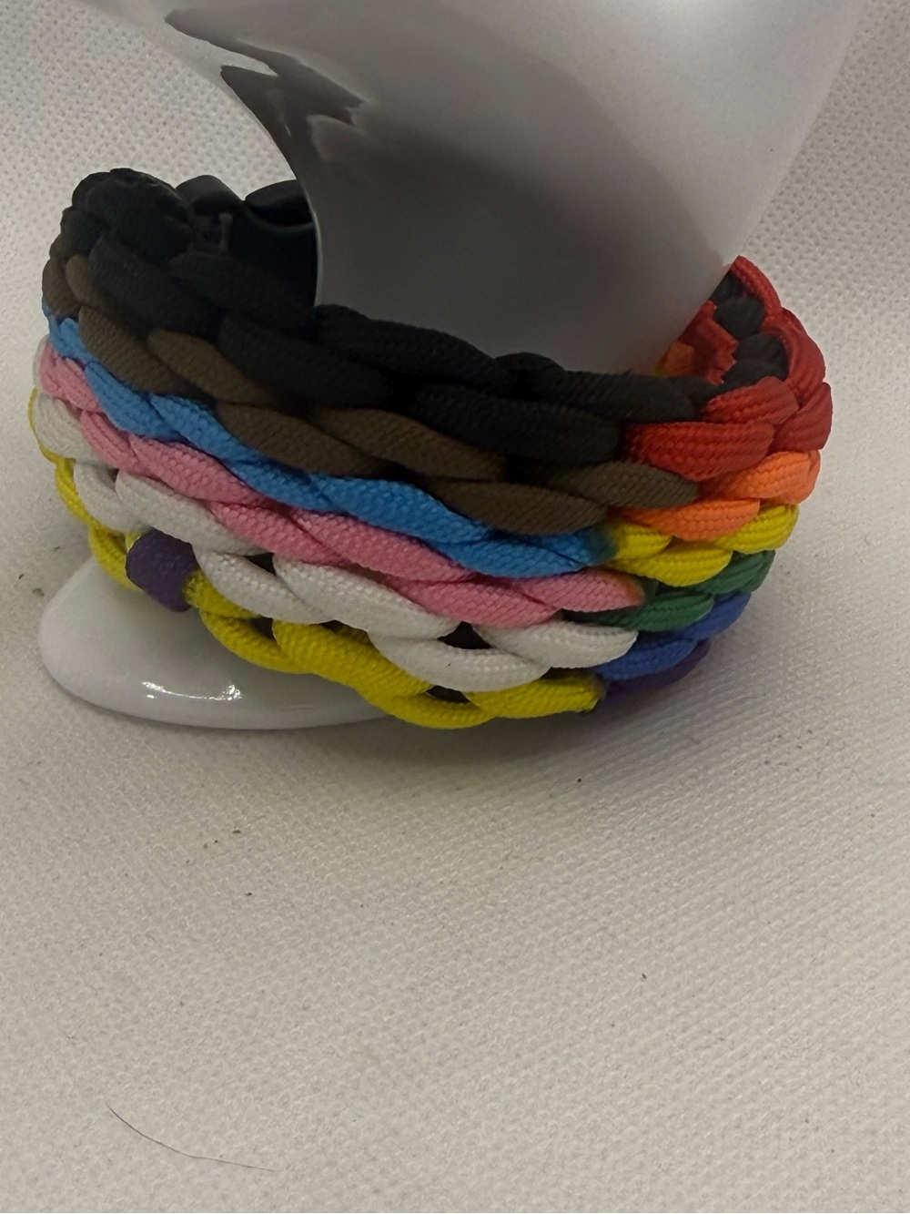 Handmade Progress Flag Style Paracord Bracelet